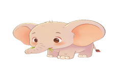 الأسودُ والفيلُ الصَّغير